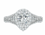 White-Gold, Engagement Ring, Carizza. Available at Lee Richards Fine Jewelry, Ocean County, NJ