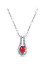14kt White Gold, Diamond, Ruby, Fashion Necklace, Pt. Pleasant, NJ, fine jewelry,
