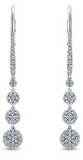 White-Gold, diamond, drop earrings, ladies, Fine Jewelry, Gold, custom jewelry, NJ