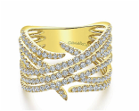 14kt yellow gold, ladies rings, Kaslique wide band, fine jewelry,  Lee Richards Fine Jewelry, Pt. Pleasant, NJ