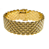 Yellow-gold, polished bracelet, 18k, gold, fine jewelry, Lee Richards Fine Jewelry, Pt. Pleasant, NJ,