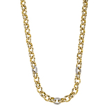 18kt yellow, oval links, diamonds, high polished, gold necklace, NJ
