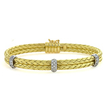 Gold bracelet, bangle, diamond, basket weave, fine jewelry, local jeweler in NJ, Lee Richards Fine Jewelry, Pt. Pleasant, NJ,