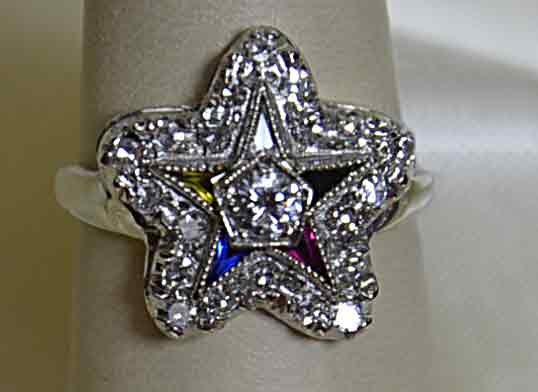 Star diamond ring, pre-owned, vintage, Lee Richards Fine Jewelry, Pt. Pleasant, NJ,