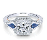 Gabriel, NY, Engagement Rings, Diamonds, Sapphire, halo, Ocean County, Monmouth County, NJ