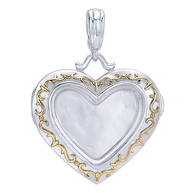 18k Yellow-Gold Locket Heart Pendant, Fine Jewelry