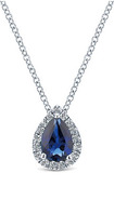 White Gold Diamond, sapphire, fashion, necklace, fine jewelry, local, Lee Richards Fine Jewelry, Pt. Pleasant, NJ