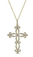 Gold Faith Cross with Diamonds, Monmouth County, NJ